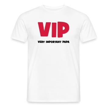 Very Important Papa :) - Männer T-Shirt - Weiß - Vorne - AI Model Male 178 dark (178cm)