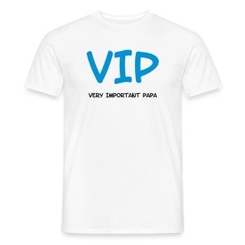 Very Important Papa :) - Männer T-Shirt - Weiß - Vorne - AI Model Male 178 dark (178cm)