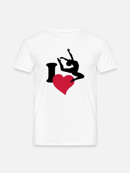 I love to dance - Men's T-Shirt - white