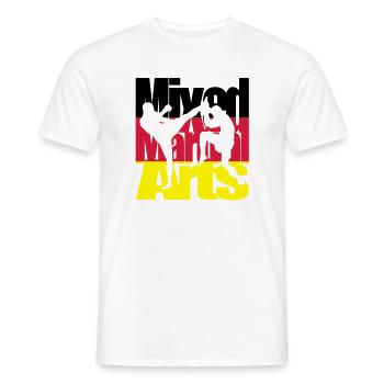 Mixed Martial Arts Deutsch - Männer T-Shirt - Weiß - Vorne - AI Model Male 178 dark (178cm)