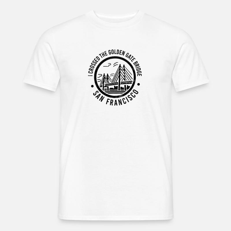Golden Gate Bridge 2 - Männer T-Shirt - Weiß