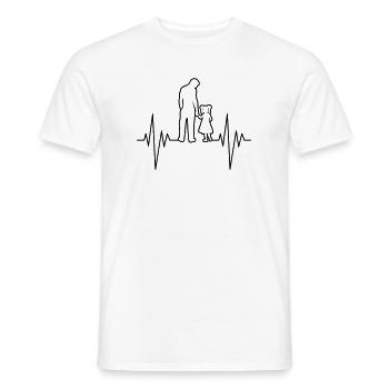 Le pouls de papa et de sa fille - T-shirt homme - blanc - Devant - AI Model Male 178 dark (178cm)