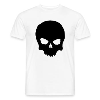 Skull - Men's T-Shirt - white - Front - AI Model Male 178 dark (178cm)