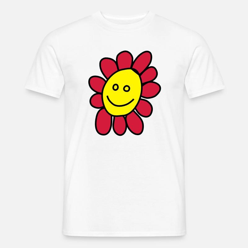 Ich bin eine Blume - Männer T-Shirt - Weiß