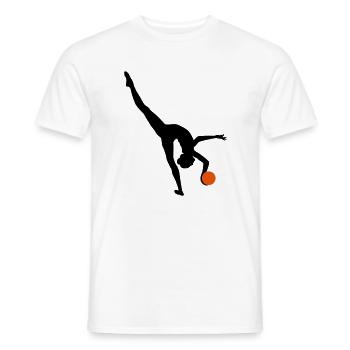 Rhythmic gymnastics - Men's T-Shirt - white - Front - AI Model Male 178 dark (178cm)