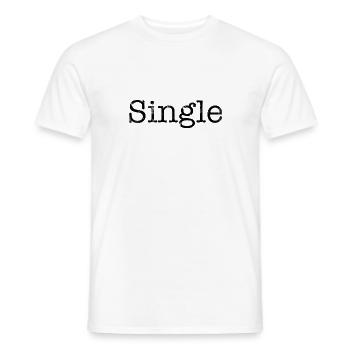 Single - Männer T-Shirt - Weiß - Vorne - AI Model Male 178 dark (178cm)