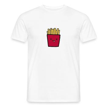 français - T-shirt homme - blanc - Devant - AI Model Male 178 dark (178cm)