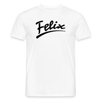 felix | Felix - T-shirt homme - blanc - Devant - AI Model Male 178 dark (178cm)