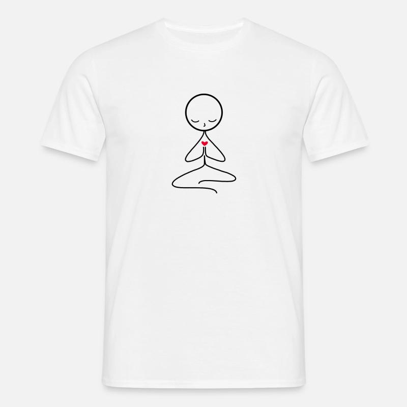 meditation - Men's T-Shirt - white