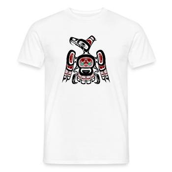 Northwest Pacific coast Kaigani Thunderbird - Men's T-Shirt - white - Front - AI Model Male 178 dark (178cm)