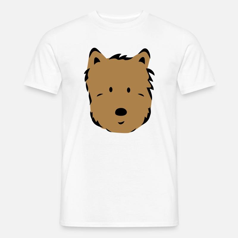 Hund - Männer T-Shirt - Weiß