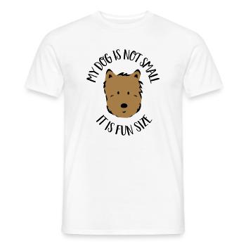 Petit chien - T-shirt homme - blanc - Devant - AI Model Male 178 dark (178cm)