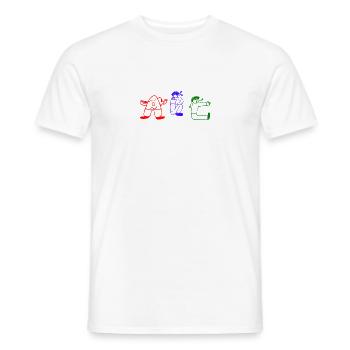 Mon abc - T-shirt homme - blanc - Devant - AI Model Male 178 dark (178cm)