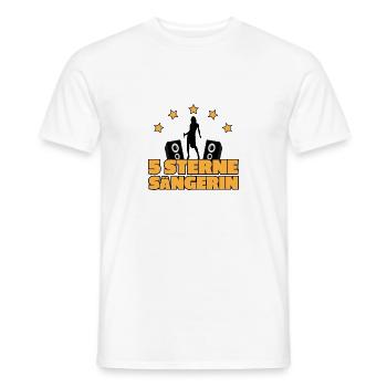 Singer singer sing singing gift Christmas - Men's T-Shirt - white - Front - AI Model Male 178 dark (178cm)