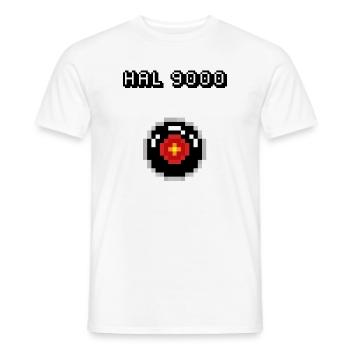 HAL 9000 - Männer T-Shirt - Weiß - Vorne - AI Model Male 178 dark (178cm)