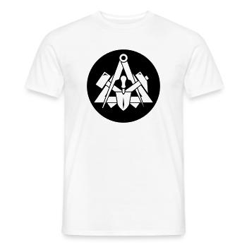 Zunftzeichen Maurer - Männer T-Shirt - Weiß - Vorne - AI Model Male 178 dark (178cm)