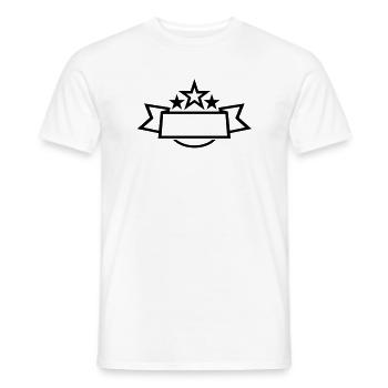 sterne banner - Männer T-Shirt - Weiß - Vorne - AI Model Male 178 dark (178cm)