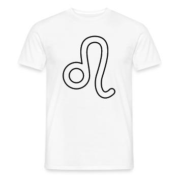 Löwe Sternzeichen Sternbild Tierkreiszeichen - Männer T-Shirt - Weiß - Vorne - AI Model Male 178 dark (178cm)