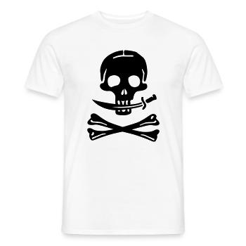 Pirate - pirates - T-shirt homme - blanc - Devant - AI Model Male 178 dark (178cm)