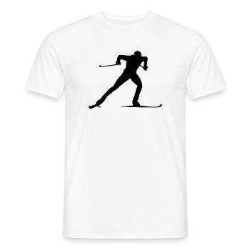 skilanglauf - T-shirt homme - blanc - Devant - AI Model Male 178 dark (178cm)