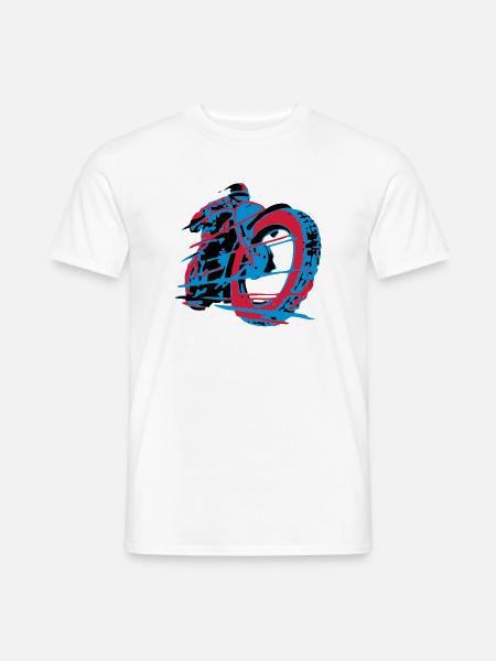 Classic Racer - Männer T-Shirt - Weiß