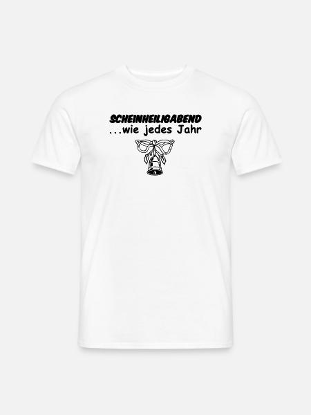 Weihnachten Heiligabend Christmas lustig Geschenk - Männer T-Shirt - Weiß