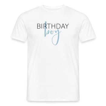 Birthday boy i birthday child gift - Men's T-Shirt - white - Front - AI Model Male 178 dark (178cm)