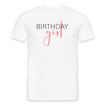 Birthday girl - birthday child gift idea - Men's T-Shirt - white - Front - AI Model Male 178 dark (178cm)