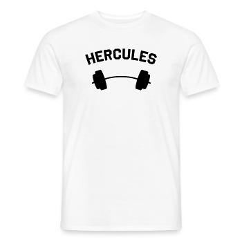 HERCULES - Männer T-Shirt - Weiß - Vorne - AI Model Male 178 dark (178cm)