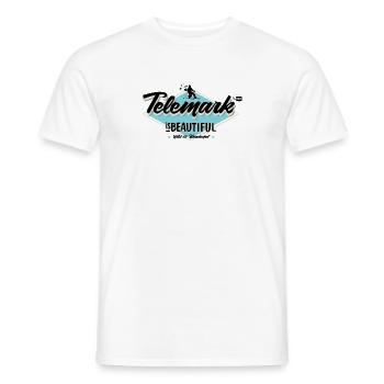 TEESHIRT 2 TELEMARK 2016 E - Men's T-Shirt - white - Front - AI Model Male 178 dark (178cm)