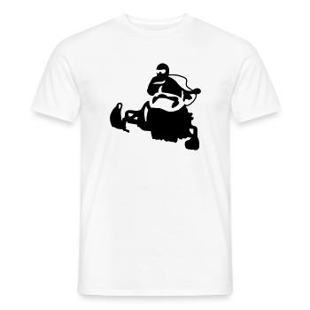 Snowmobile - Männer T-Shirt - Weiß - Vorne - AI Model Male 178 dark (178cm)