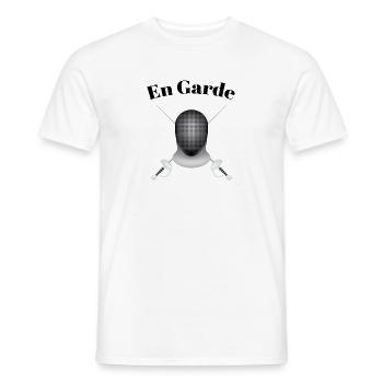 Fencing En Garde - Men's T-Shirt - white - Front - AI Model Male 178 dark (178cm)