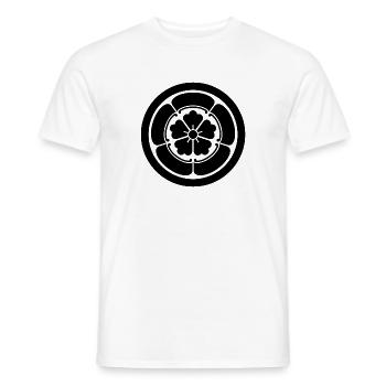 Oda Mon Japanese samurai schwartz - Men's T-Shirt - white - Front - AI Model Male 178 dark (178cm)
