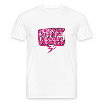 Princess Princess Shirt Gift Idea Crown - Men's T-Shirt - white - Front - AI Model Male 178 dark (178cm)