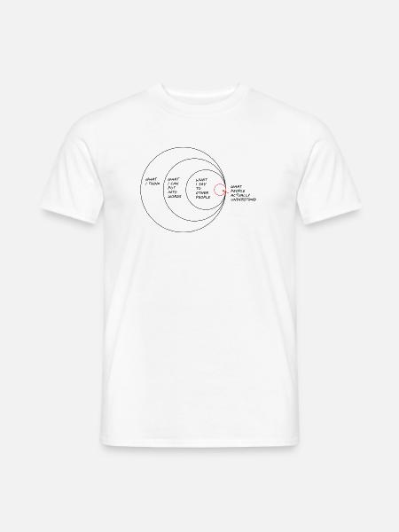 Kommunikation Beziehung Frau und Mann Witzig - Männer T-Shirt - Weiß