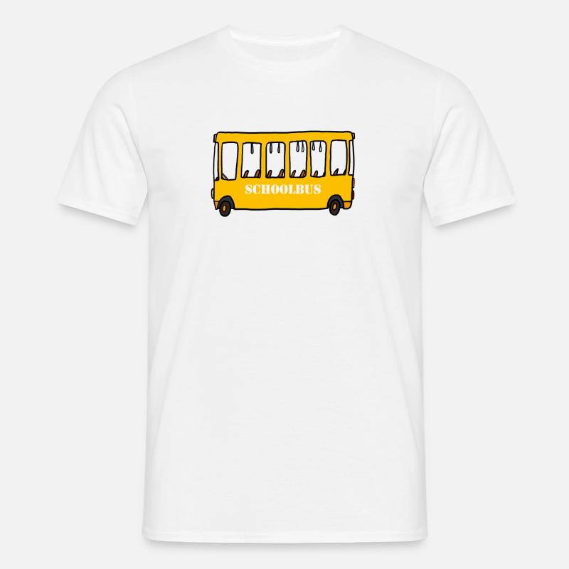 Schoolbus - Männer T-Shirt - Weiß
