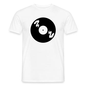 Musik Music Record - Männer T-Shirt - Weiß - Vorne - AI Model Male 178 dark (178cm)
