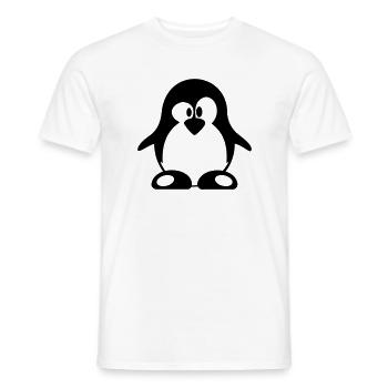 pinguin - Männer T-Shirt - Weiß - Vorne - AI Model Male 178 dark (178cm)
