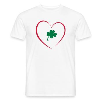 Valentinstag - Men's T-Shirt - white - Front - AI Model Male 178 dark (178cm)
