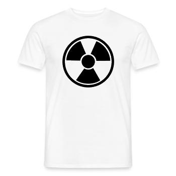 Atom kern energie nuclear - Männer T-Shirt - Weiß - Vorne - AI Model Male 178 dark (178cm)