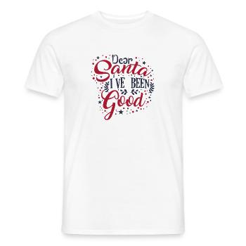 Dear santa i've been good! - Men's T-Shirt - white - Front - AI Model Male 178 dark (178cm)