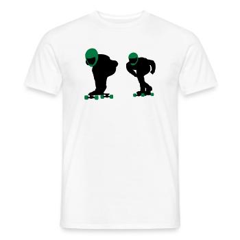longboard - T-shirt homme - blanc - Devant - AI Model Male 178 dark (178cm)