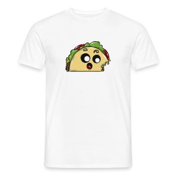 Taco food Mexico - Men's T-Shirt - white - Front - AI Model Male 178 dark (178cm)