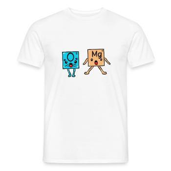 Wissenschaft Physik Chemie OMG - Männer T-Shirt - Weiß - Vorne - AI Model Male 178 dark (178cm)