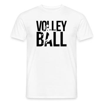 volleyball - Männer T-Shirt - Weiß - Vorne - AI Model Male 178 dark (178cm)