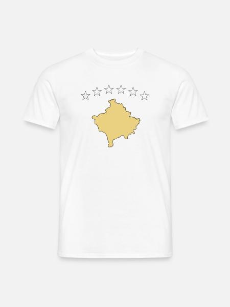 kosovo - Männer T-Shirt - Weiß