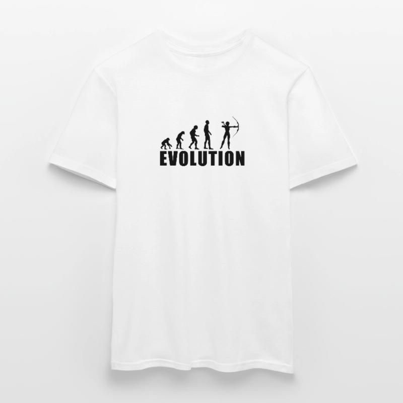 EVOLUTION BOGENSCHIESSEN Geschenk Männer T-Shirt