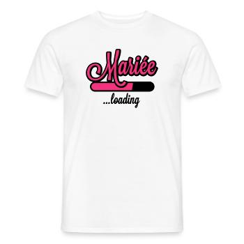 Mariée loading - Männer T-Shirt - Weiß - Vorne - AI Model Male 178 dark (178cm)