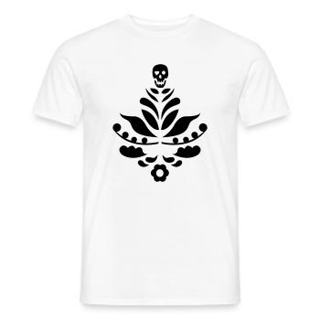 Kurbits & skull black - Men's T-Shirt - white - Front - AI Model Male 178 dark (178cm)