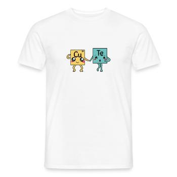 science - Men's T-Shirt - white - Front - AI Model Male 178 dark (178cm)